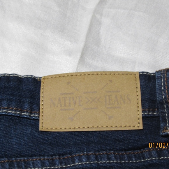 😀Bogo👛Jeans Stretch Jeans Dark blue - Picture 4 of 8